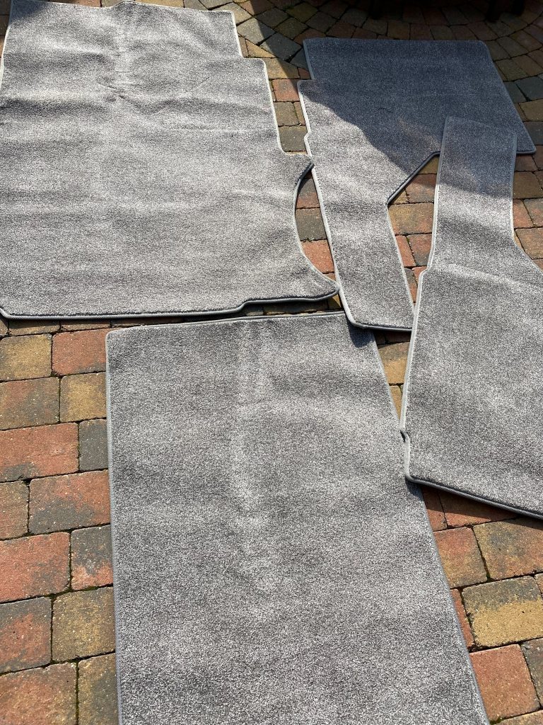 Elldis Affinity 554 2019 complete carpet set. The Spinney Caravan